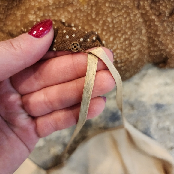 NWT Vince Brown Starry Dot Tie Neck Blouse with camisole. Size XXL. - Picture 11 of 16